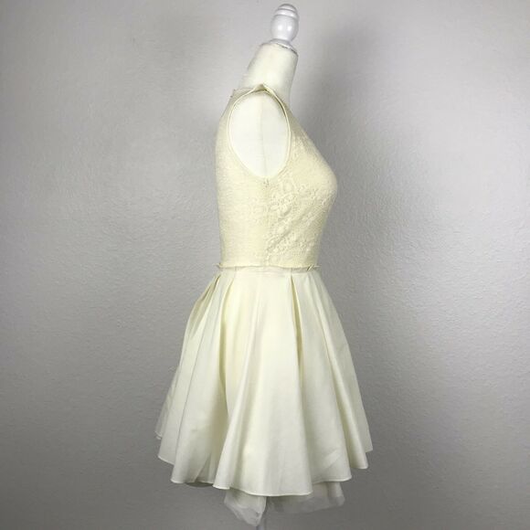 Moon Collection Lace Tulle Fit Flare Mini Dress - Picture 3 of 11